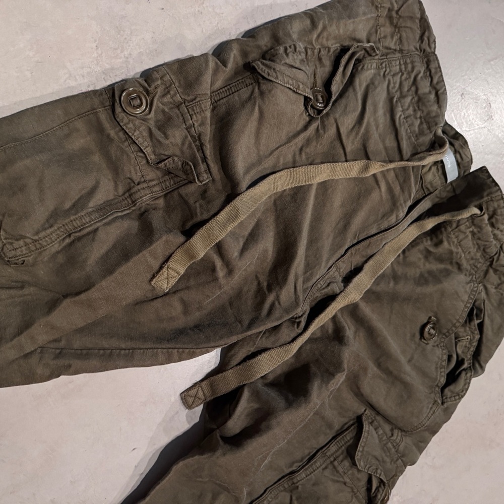Woman's James Perse Utility Cargo Pants - Dark Olive 1 - Picture 5 of 5